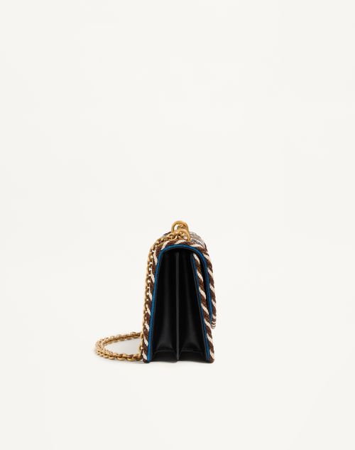Valentino Garavani - Valentino Garavani Vain Embroidered Shoulder Bag - Multicolour/black - Woman - Shoulder Bags